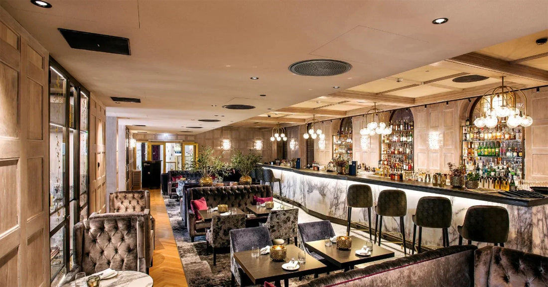 Commercial In-Ceiling Audio Options with Bluesound and Sonos