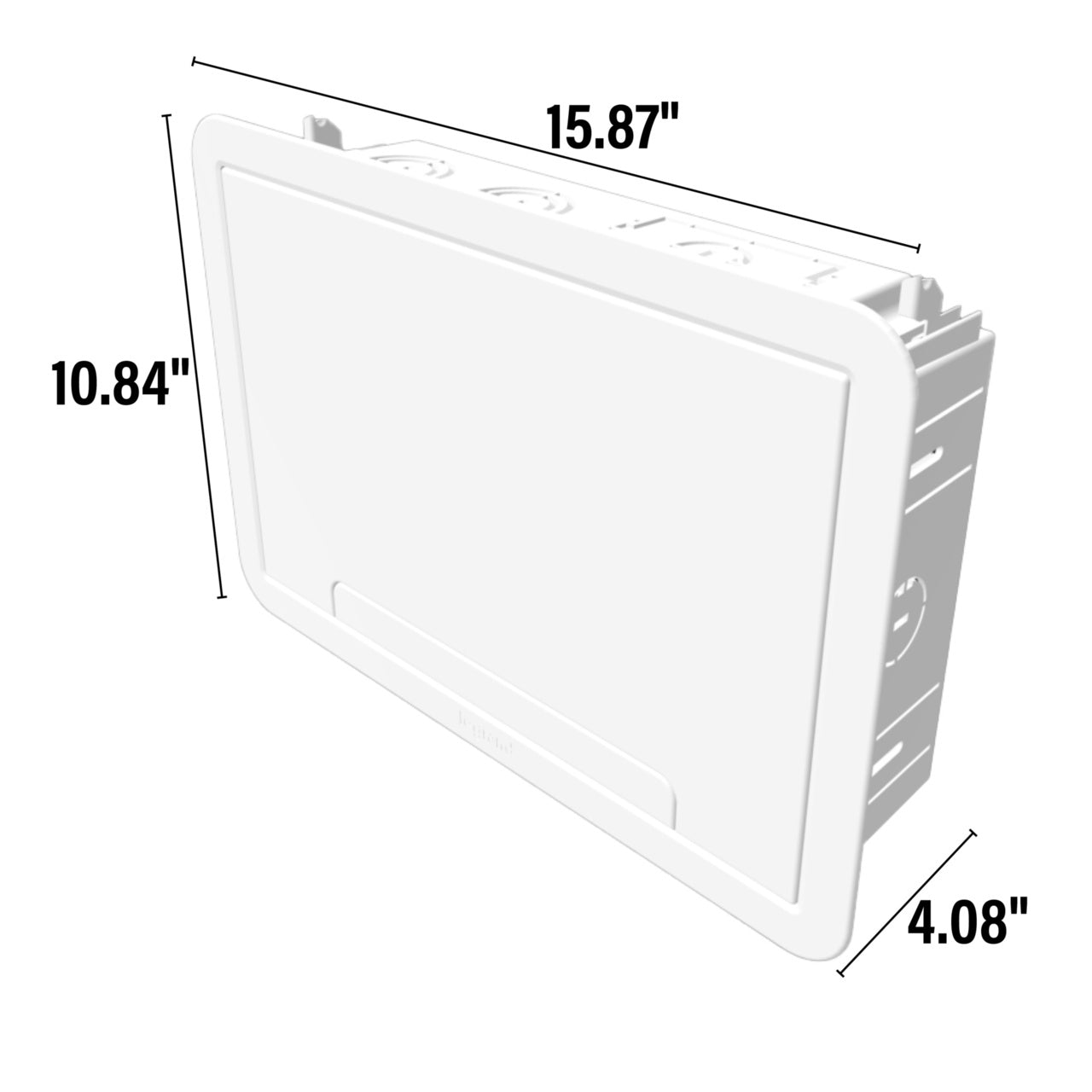 ENP9 Indoor 9" Media Device 'Behind-TV' In-Wall Enclosure
