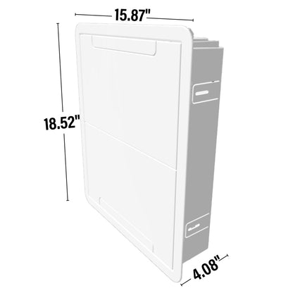 ENP17 Indoor 17" Media Device 'Behind-TV' In-Wall Enclosure