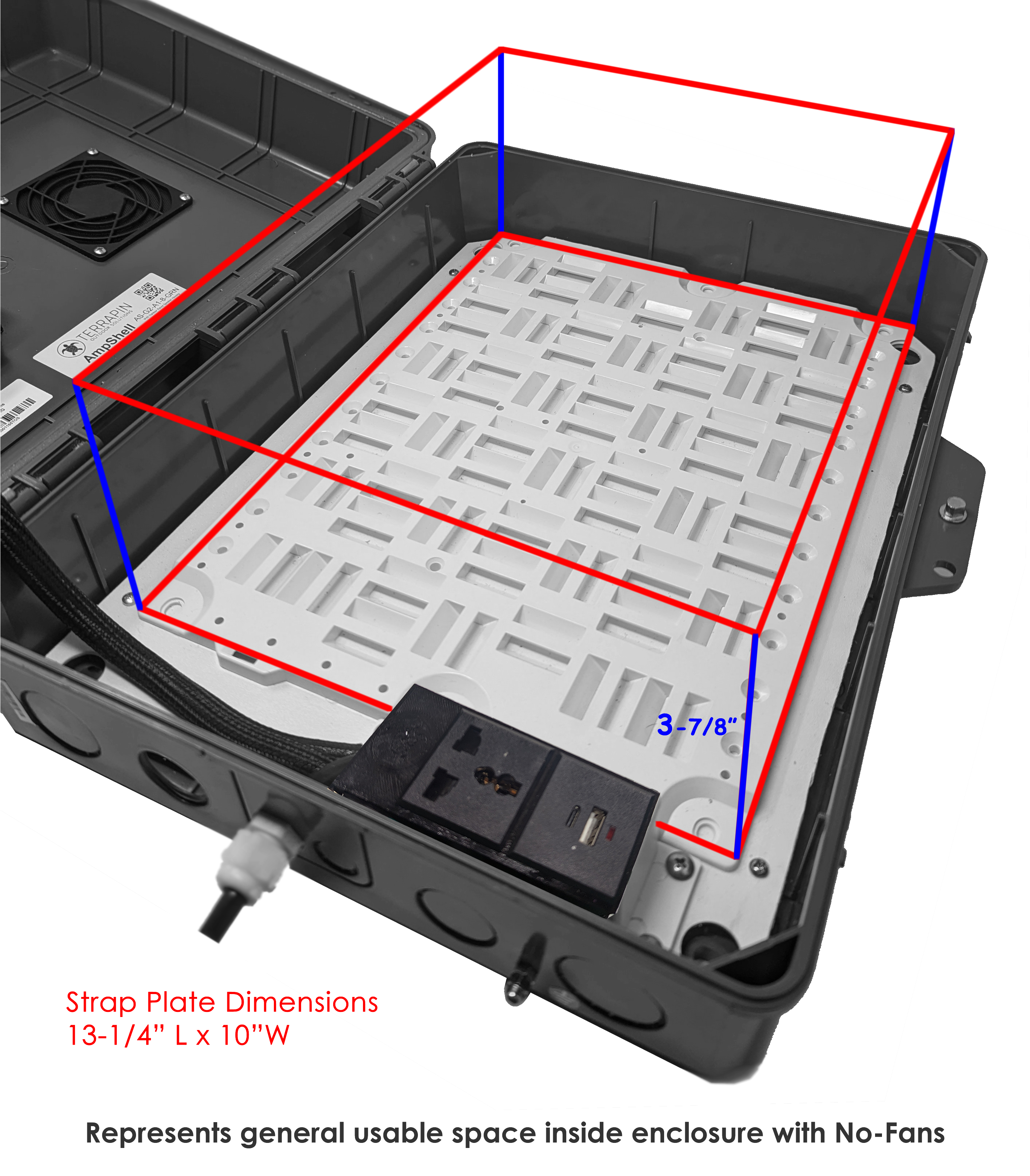 AmpShell Outdoor Universal Equipment Enclosure for Sonos AMP & More
