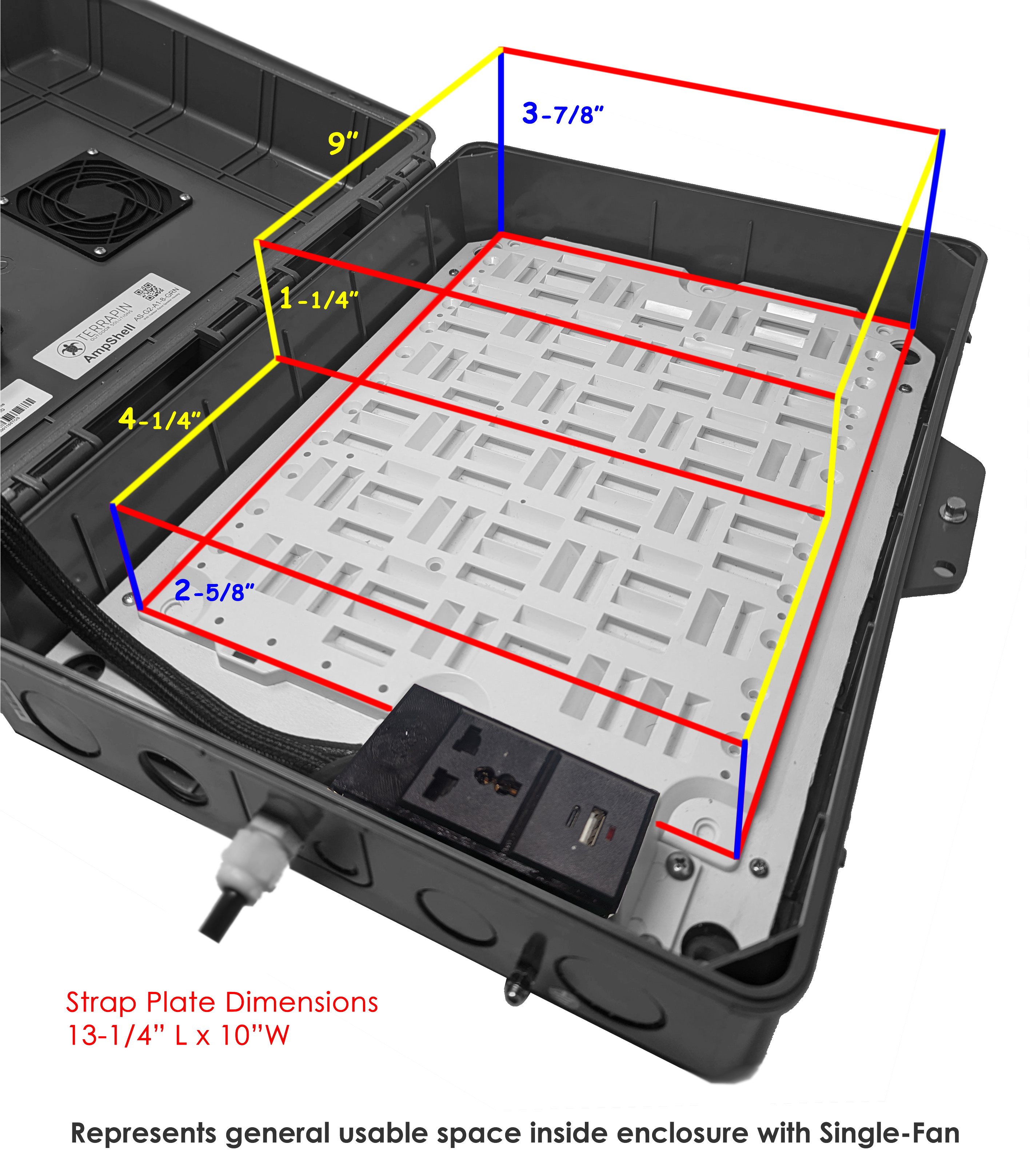AmpShell Outdoor Universal Equipment Enclosure for Sonos AMP & More