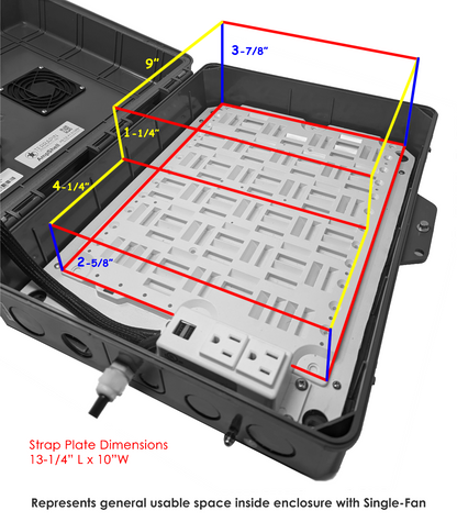 AmpShell Outdoor Universal Equipment Enclosure for Sonos AMP & More