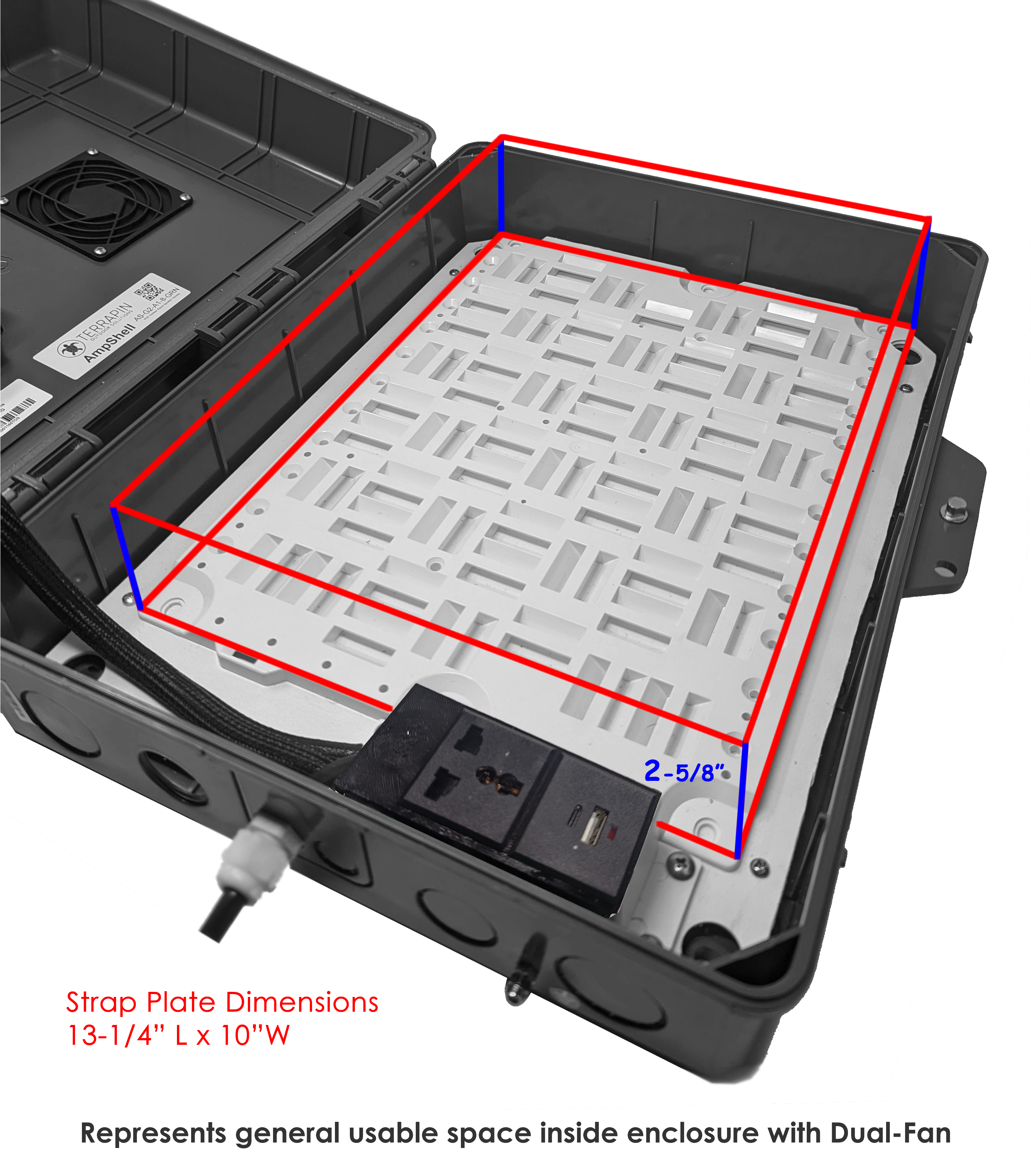 AmpShell Outdoor Universal Equipment Enclosure for Sonos AMP & More