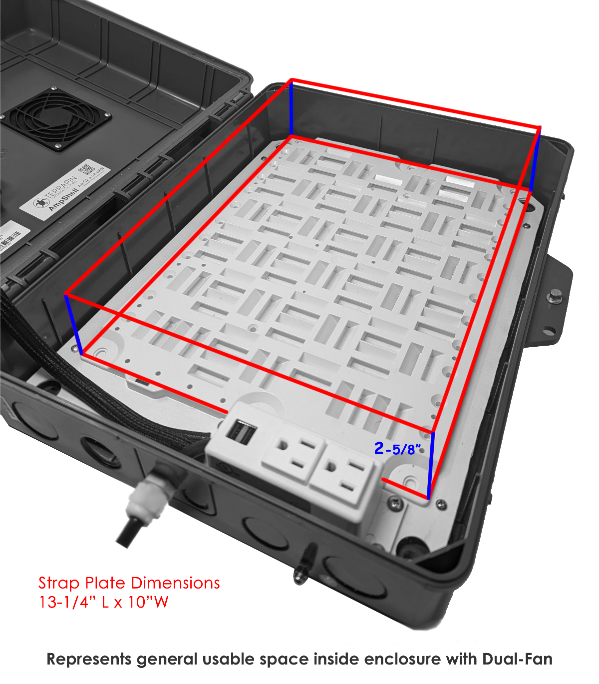 AmpShell Outdoor Universal Equipment Enclosure for Sonos AMP & More