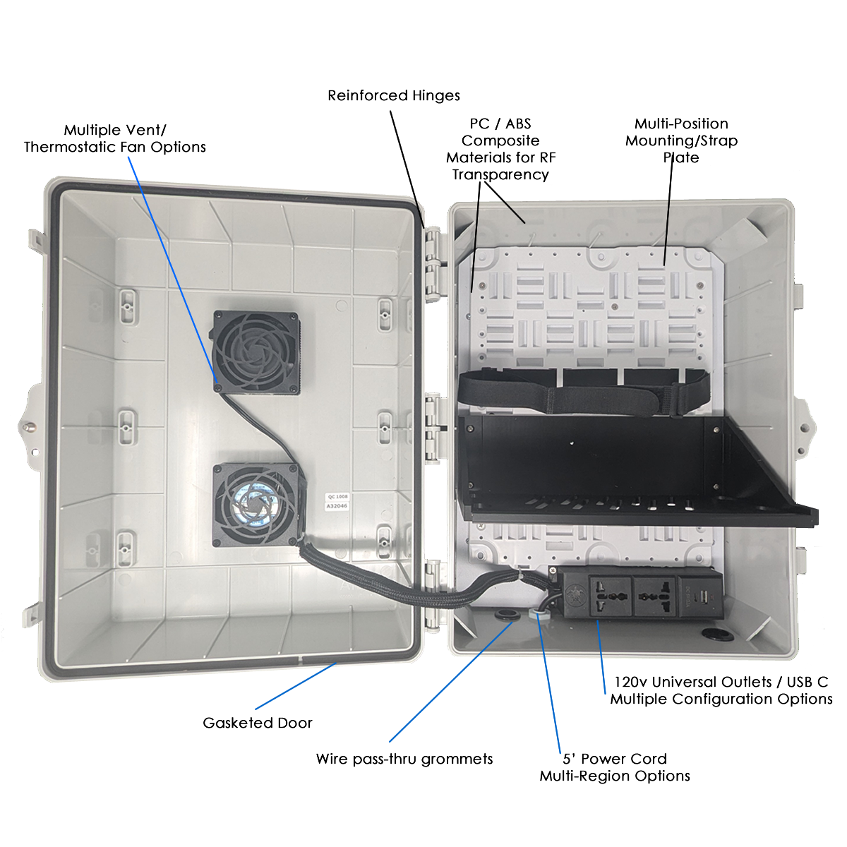 AmpShell XL Outdoor Universal Equipment Enclosure for Multiple Sonos Amps & More