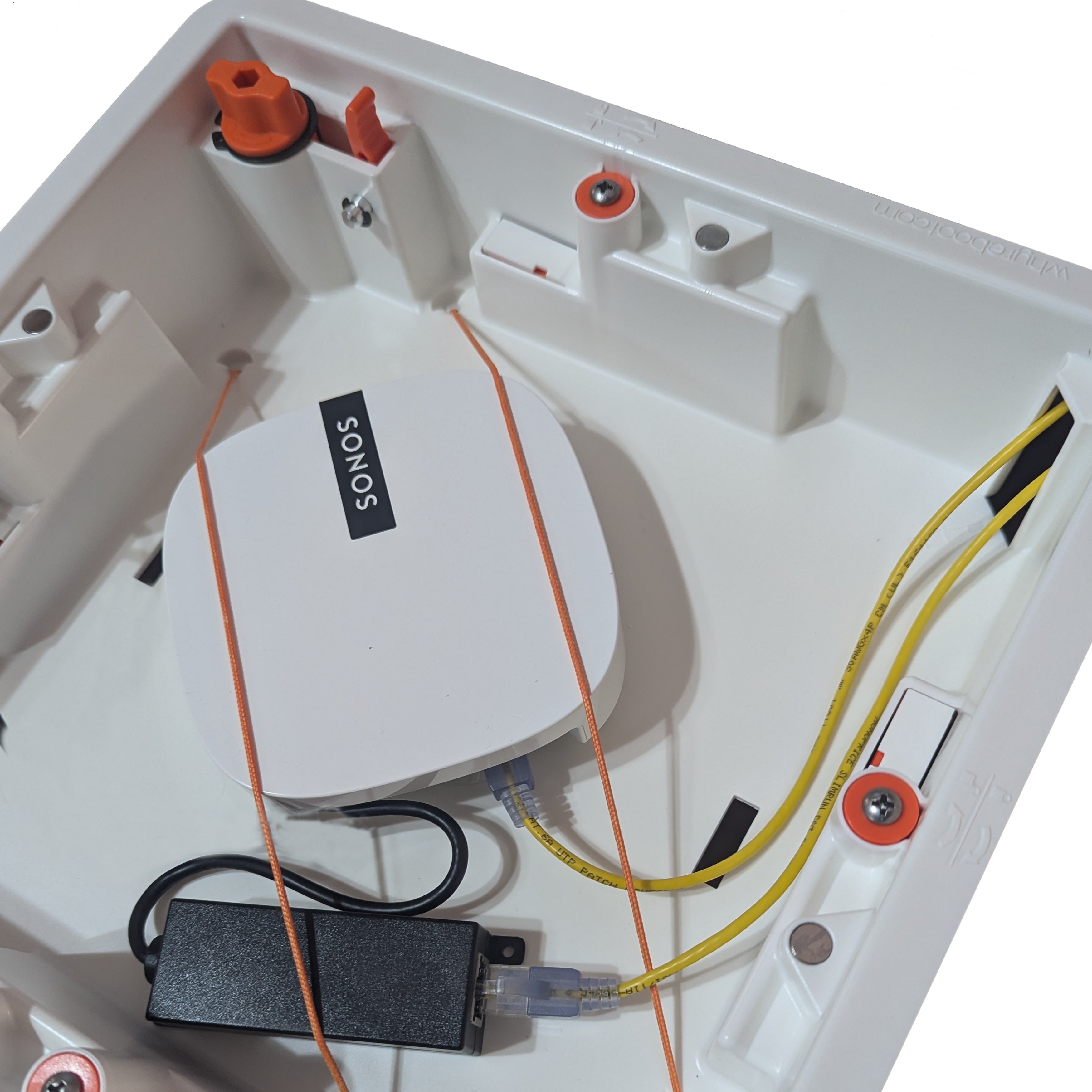 Hide lots of electronics in-wall or in-ceiling hidden with this enclosure