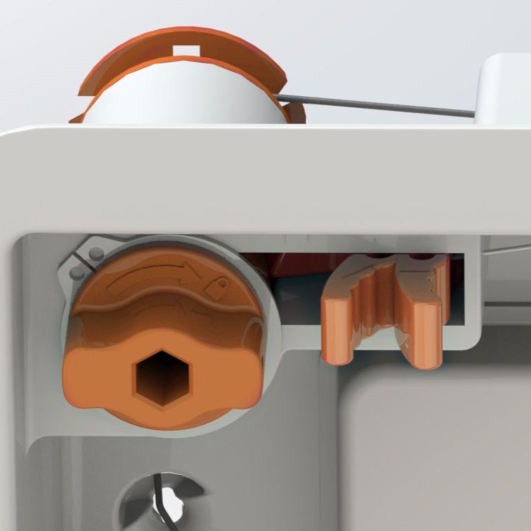 AP inwall enclosure patent ratcheting system to hold electronics in ceiling.