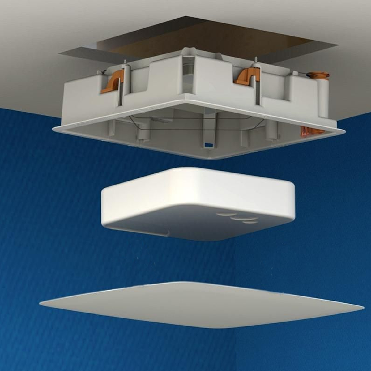 Showing how recessed enclosure houses wireless access points