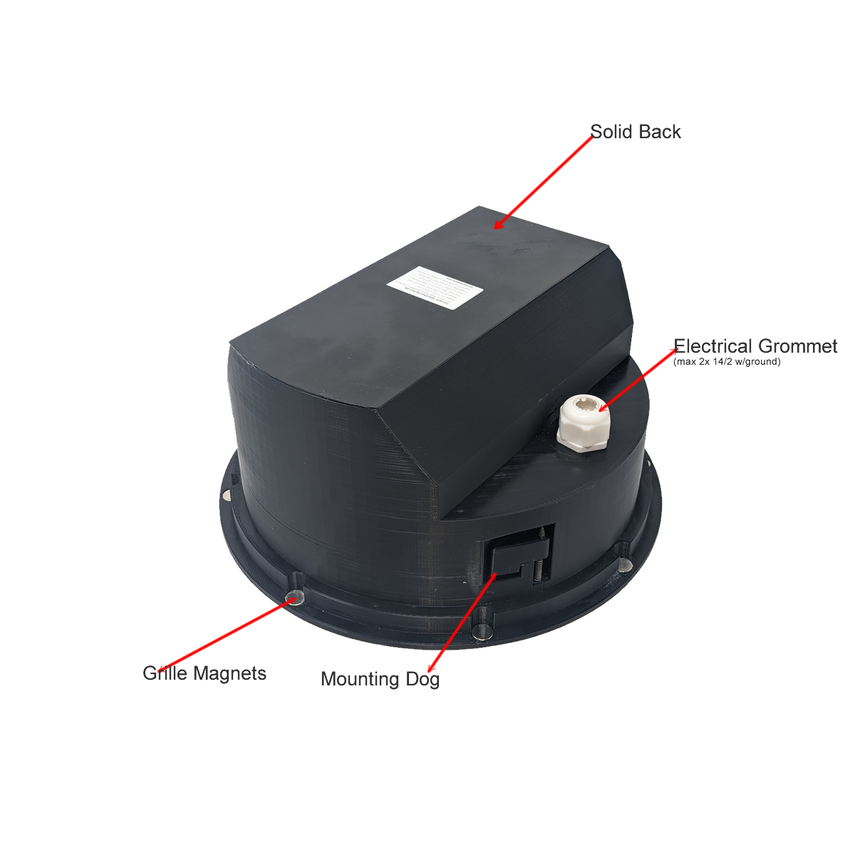 SpkrShell Architectural CW1-DS In-Ceiling Enclosure for Sonos & Denon (Discontinued)