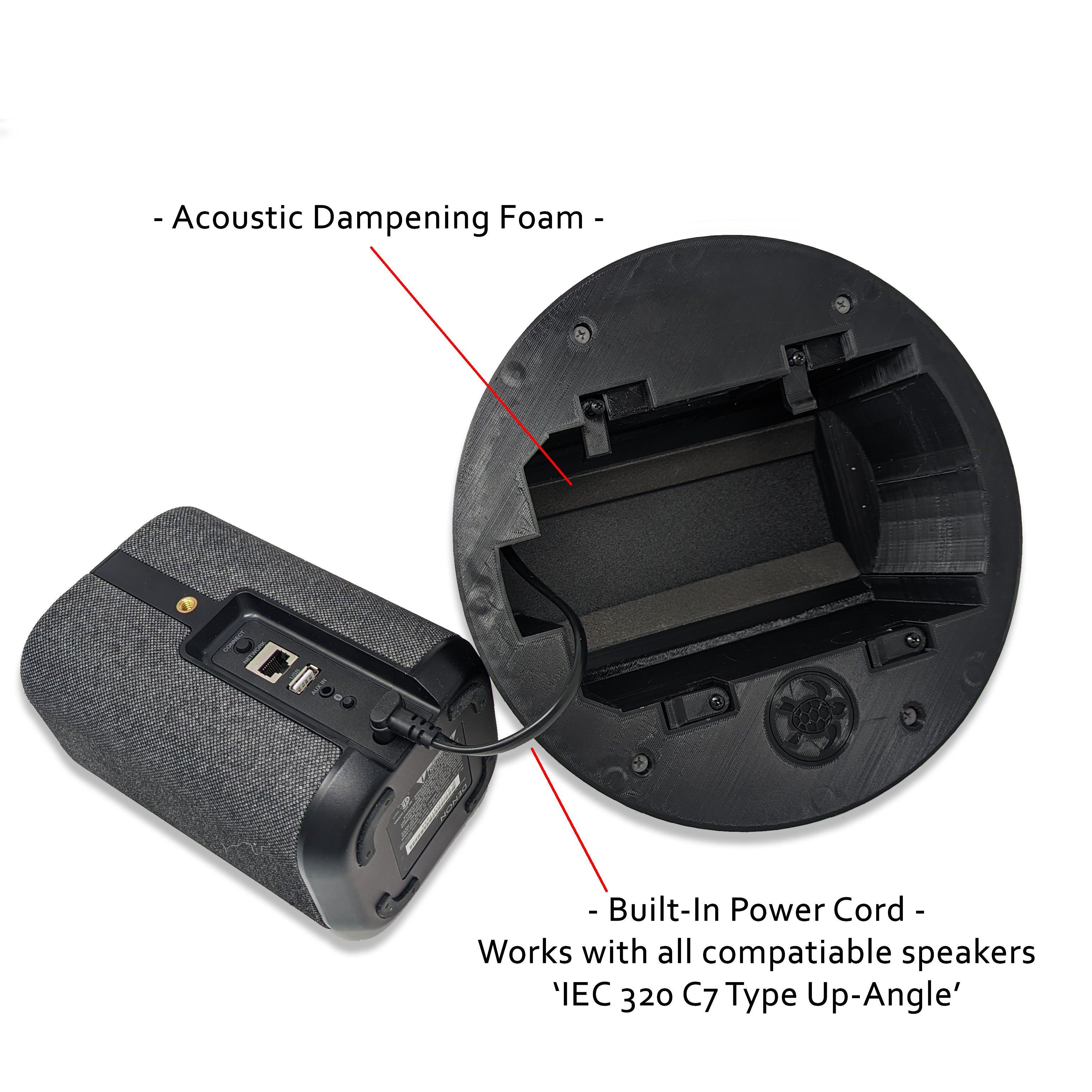 SpkrShell Architectural CW1-DS In-Ceiling Enclosure for Sonos & Denon (Discontinued)