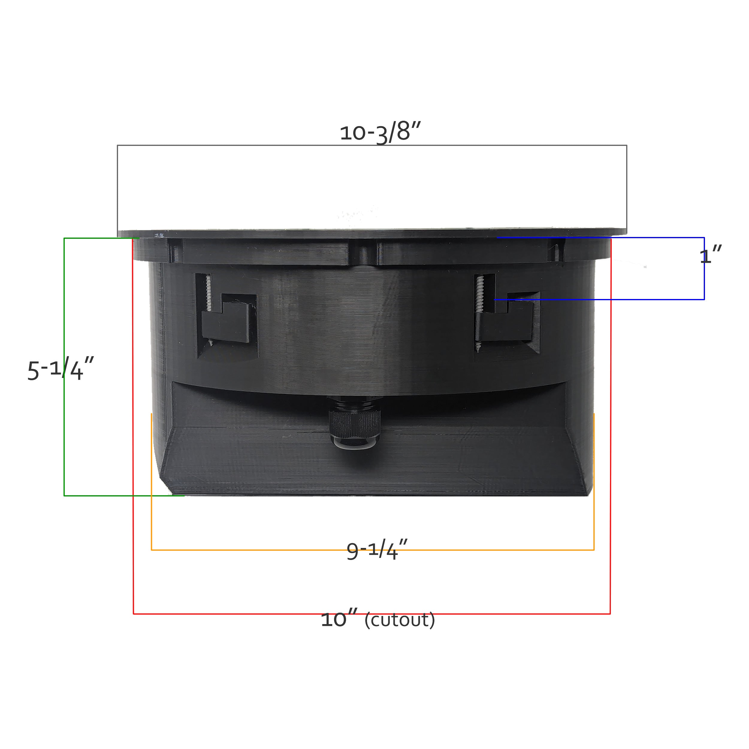 SpkrShell Architectural CW1-DS In-Ceiling Enclosure for Sonos & Denon (Discontinued)