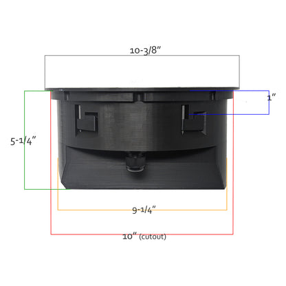 SpkrShell Architectural CW1-DS In-Ceiling Enclosure for Sonos & Denon