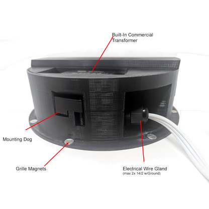 SpkrShell Architectural CW1-R In-Ceiling/Wall Enclosure for Sonos Roam