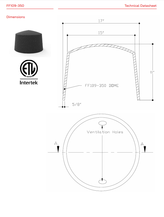 Universal Speaker Acoustic & Protective Back Cover - 1 Hour Fire-Rated