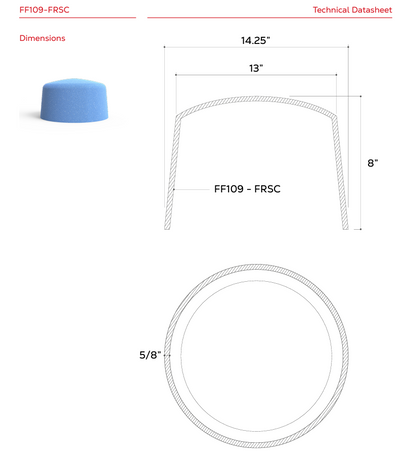 Universal In-Ceiling 1-Hour Fire-Rated & Acoustic Certified Large Back Cover