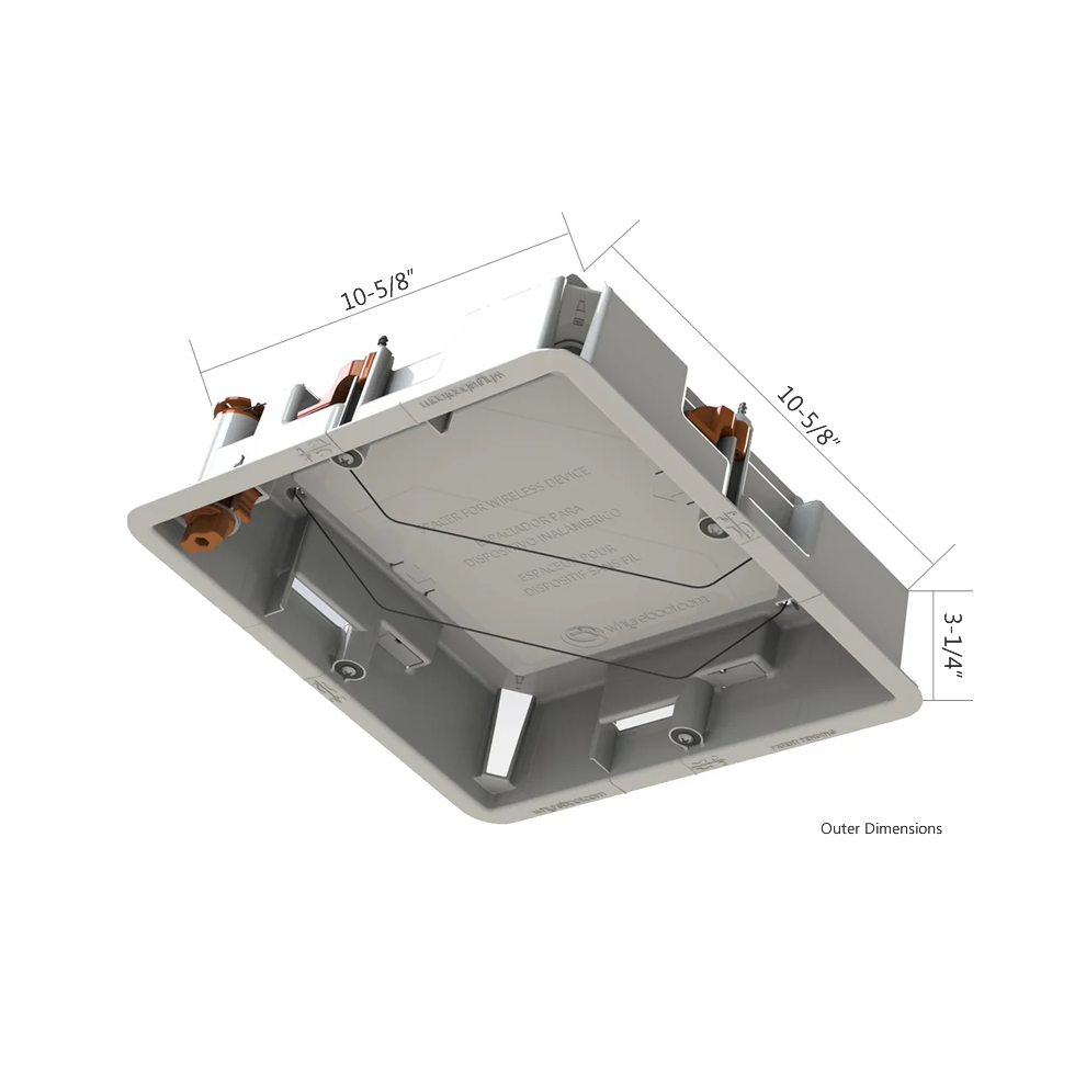 CW1-APMT Universal In-Ceiling/Wall Flush Enclosure For Access Points & PoE Devices