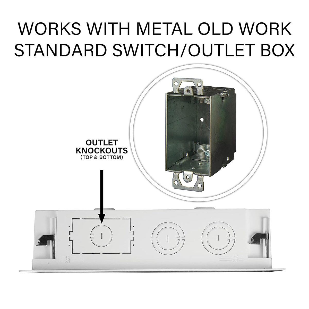 ENP17 Indoor 17" Media Device 'Behind-TV' In-Wall Enclosure